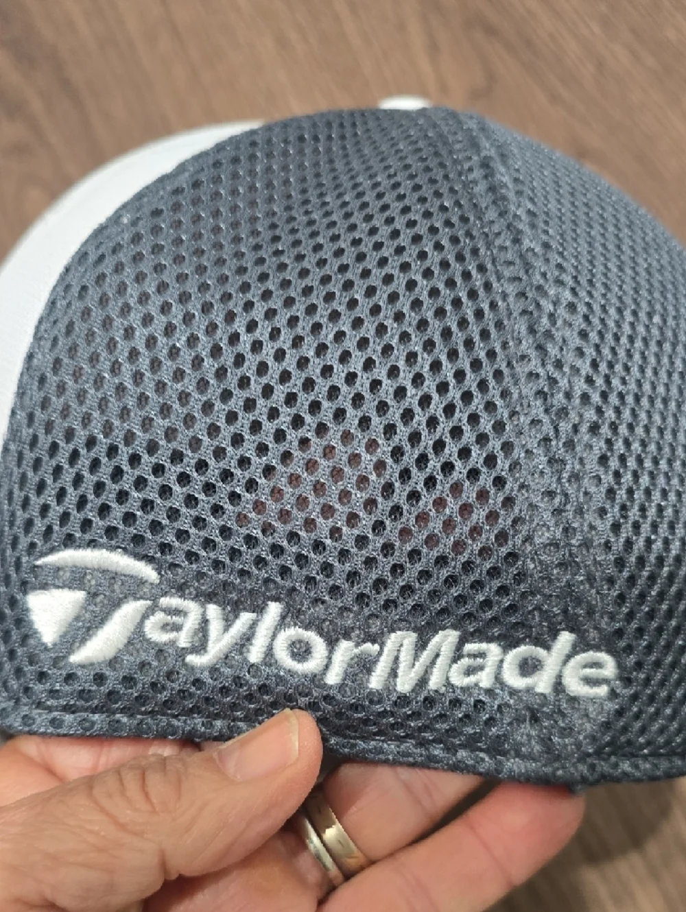 adidas Taylor Made‎ White and Black Mesh Cap with Orange Logo